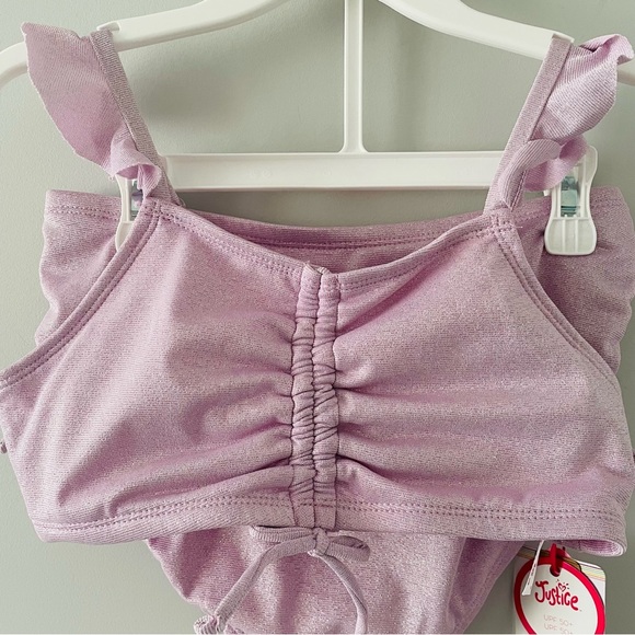 Justice Girl’s 2pc Swimsuit size12/14 - Picture 2 of 8